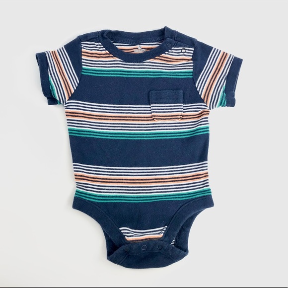Striped baby onesie - Picture 2 of 4